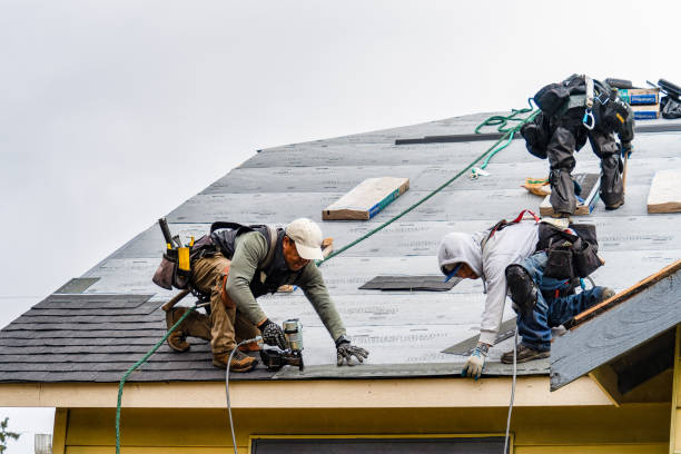 Professional Roofing technician working in Fulton, TX
